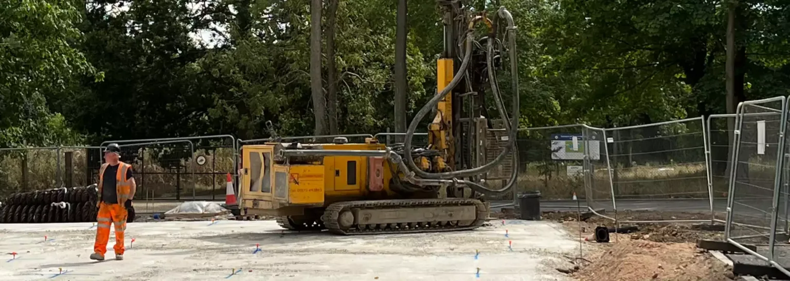 Engineering Platforms with lightweight piling rig