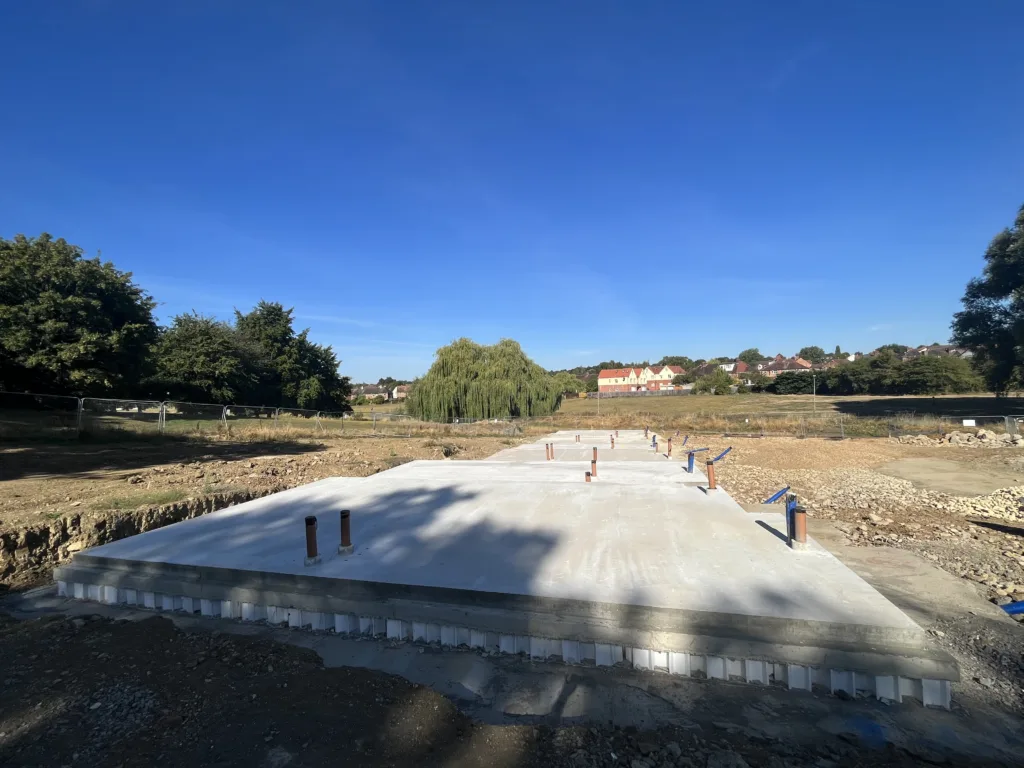 Croyland Road Finished Concrete Foundation Slab