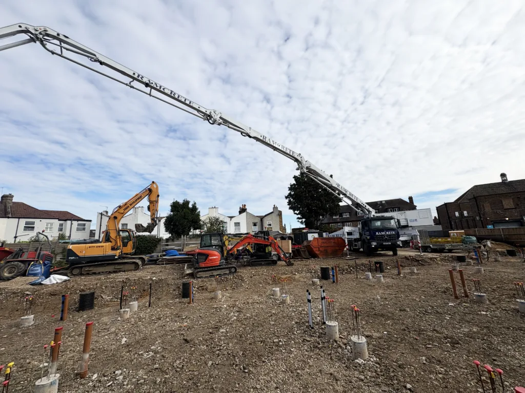 Concrete pour at Footscray Road