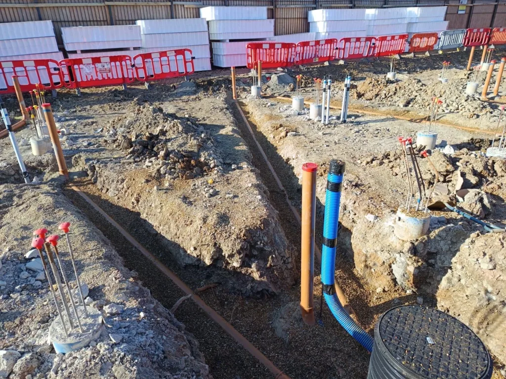 Drainage and services for housing Foundations 2