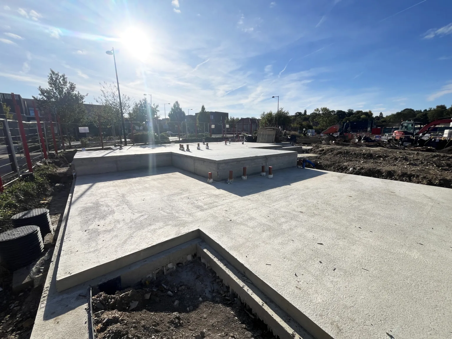 Barton park Concrete foundation slab with SPEEDECK
