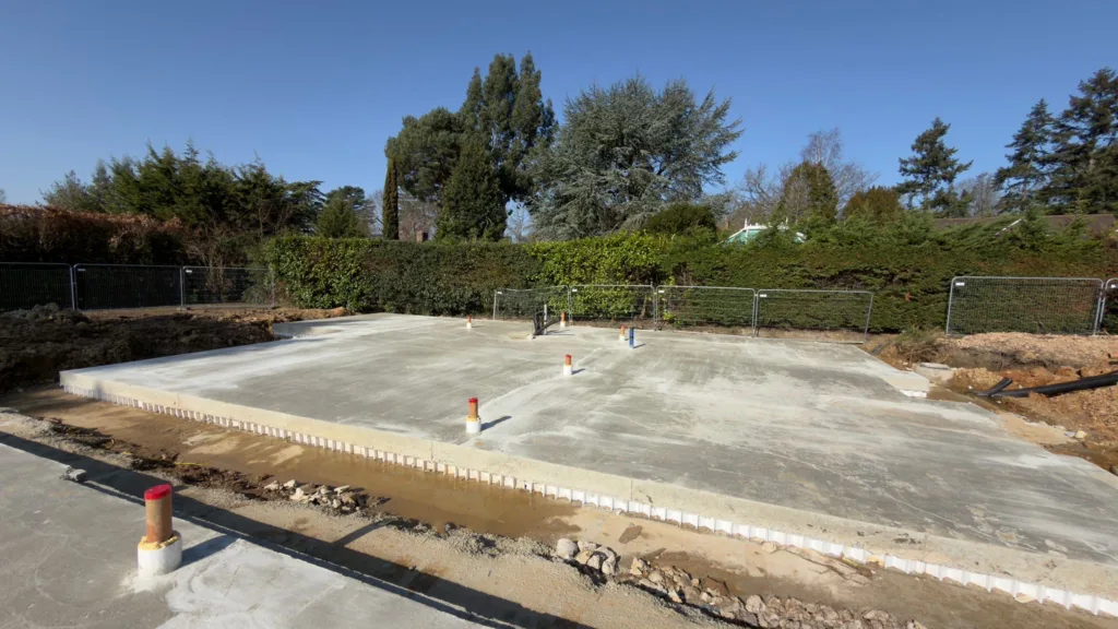 Completed foundations for Chartridge Developments