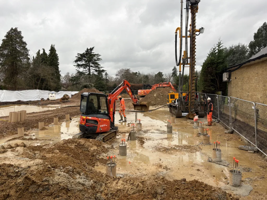 Piling at Fairmile Lane with SPEEDECK